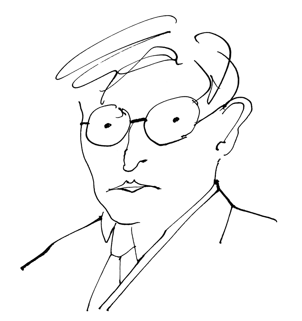 drawing of Dimitri Shostakovich 