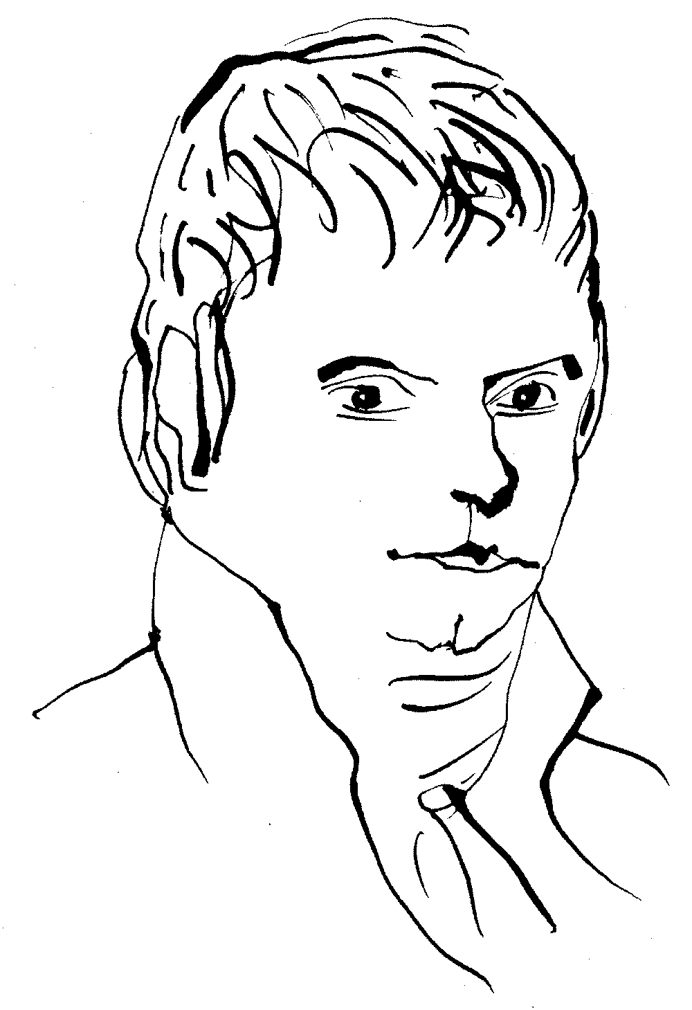 drawing of Ludwig van Beethoven