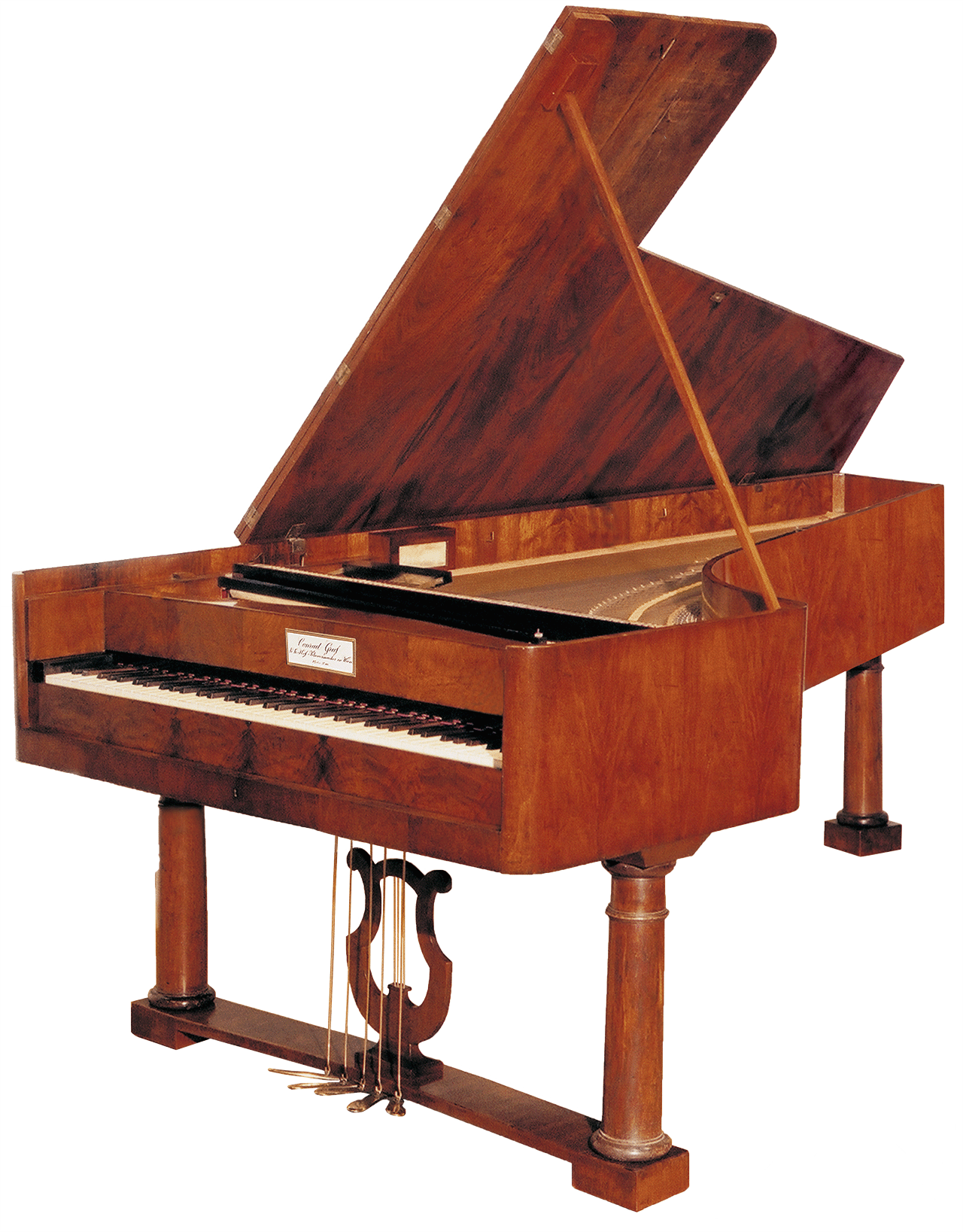 photo of the 1826 Graf piano